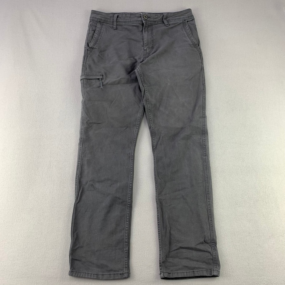 Weatherproof Vintage Cargo Pants Mens 33x32 Gray Canvas Casual Outdoor Utility